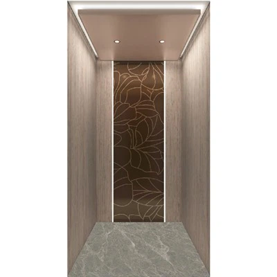 Ein-Personen-Heimaufzug mit Holzmaserung